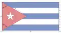 Rozměry kubánské vlajky
