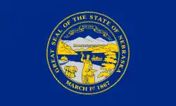 Vlajka amerického státu Nebraska