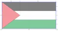 Rozměry palestinské vlajky