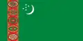 Turkmenská vlajka (1992–1997) Poměr stran: 1:2