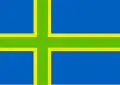 Vlajka Vendsysselu (tradiční dánský region, neoficiální)