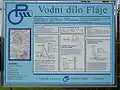 Informační tabule u hráze Fláje