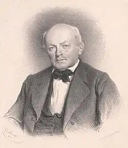 Florentin Robert, litografie Adolfa Dauthage, 1862