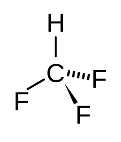 Strukturní vzorec fluoroformu