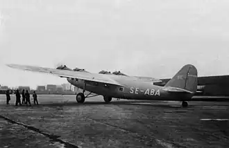 Švédský Fokker F.XXII (SE-ABA)