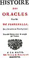 Dílo 'Histoire des Oracles' (1728)