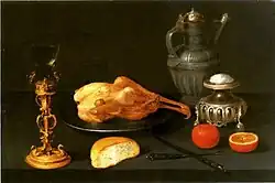 Jacob Foppens van Es: Zátiší se slánkou, olej na plátně, první polovina 17. století