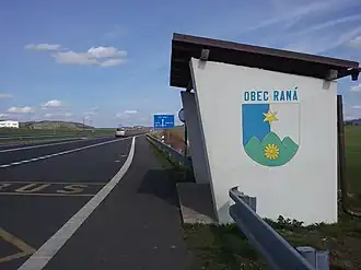 Silnice I/28 u obce Raná