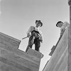 Tesaři na stavbě, série: Bauarbeiten, 1938–1941