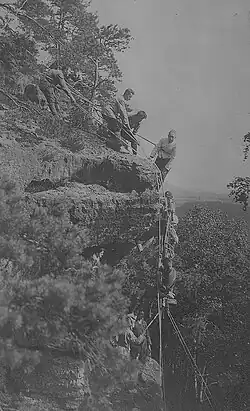 Slaňování na Zirkelsteinu