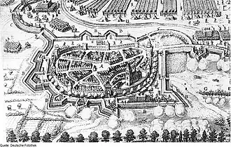 Dobové znázornění bitvy.