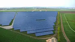 Pozemní fotovoltaická elektrárna s rozlohou cca 40 ha a instalovaným výkonem 21,2 MWp.