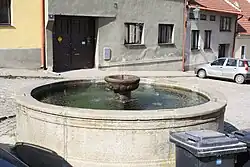 Fountain in Lipartova street in Brtnice, Jihlava District.jpg