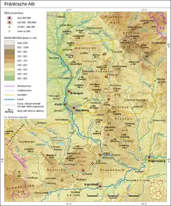 Franská Alba a tamější řeky