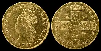 Louisdor Ludvíka XV., 1710-1774