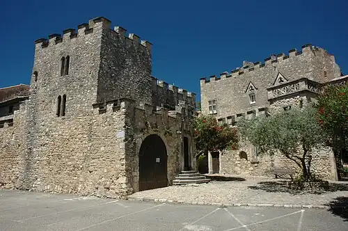hrad Château d'Aiguèze