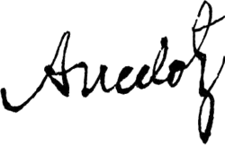 Jacques-François Ancelot – podpis