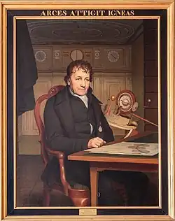 Eise Eisinga na obrazu Willema Bartela van der Kooi (1827)