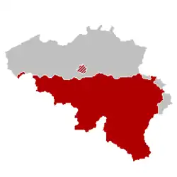 Francouzskojazyčná (valonská) část Belgie