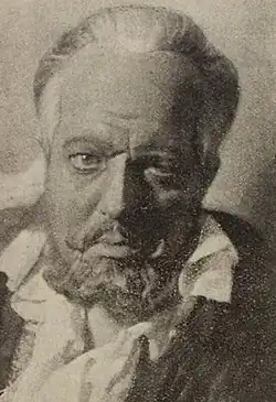 František Šlégr v úloze Filipa II. ve hře „Alžběta Anglická“, rok 1932