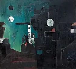 František Doležal, Město v noci (cyklus Město v noci), 1968