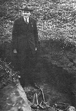Archeolog MUDr. František Dvořák v roce 1925