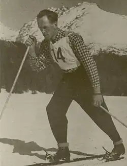 František Fišera na trati - Vysoké Tatry 1932