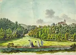 Bubeneč (Dorf Bubentsch), akvarel, 1805