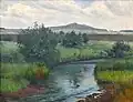 František Kaván Krajina s řekou (1896)