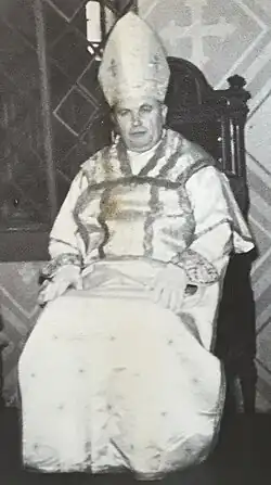 Liberecký arciděkan František Klapuch někdy mezi lety 1957-1964