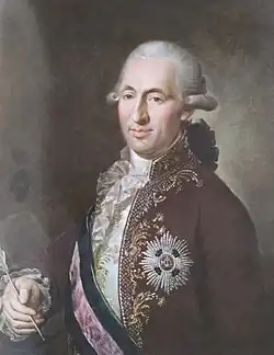 Nejvyšší purkrabí hrabě František Václav Kager ze Štampachu (1802)