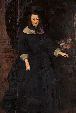 Hraběnka na obraze ze zámku Telč