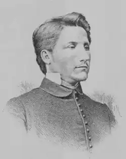 František Chalupa. Kreslil Josef Mukařovský r. 1890 podle maturitní fotografie z r. 1877