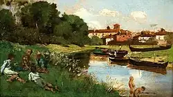 Koupající se děti