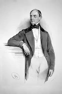 Franz von Pillersdorf; litografie: Joseph Kriehuber (1848)