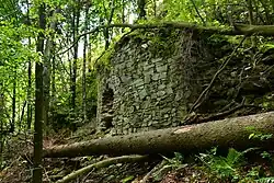 Fragment zdiva na východní straně