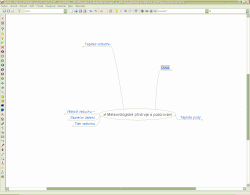 Screenshot aplikace Freemind ve verzi 0.9.0 beta 8