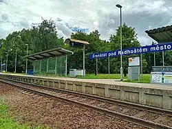 Železniční zastávka Frenštát pod Radhoštěm město