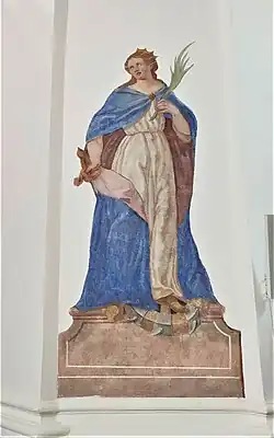 Freska Svatá Kateřina