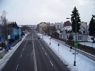 Pohled od prostředku k jihu