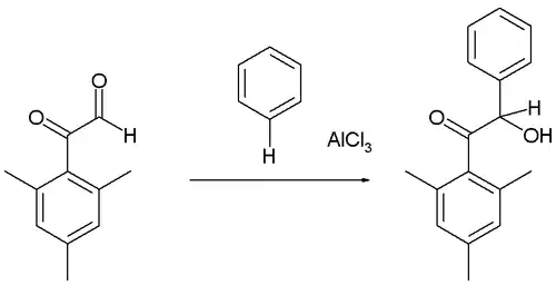 Příklad Friedelovy–Craftsovy hydroxyalkylace