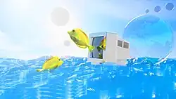 Obrázek s designem Frutiger Aero