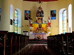 Interiér kostela Kolegiata pw. Matki Łaski Bożej