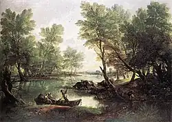Thomas Gainsborough Říční krajina, 1768-1770
