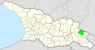 Municipalita Kvareli na mapě