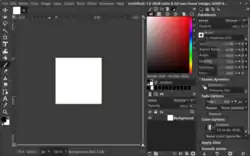 Okno programu GIMP, verze 3.0
