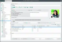 GNU Health patient main screen on Tryton