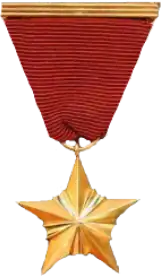 Zlatá hvězda hrdiny socialistické práce, odznak náležející vyznamenanému titulem