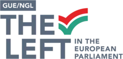 Aktuální logo Levice v Evropském parlamentu.