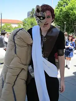 Cosplay Gaary užívajícího síly jednoocasého démona